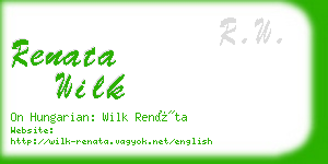 renata wilk business card